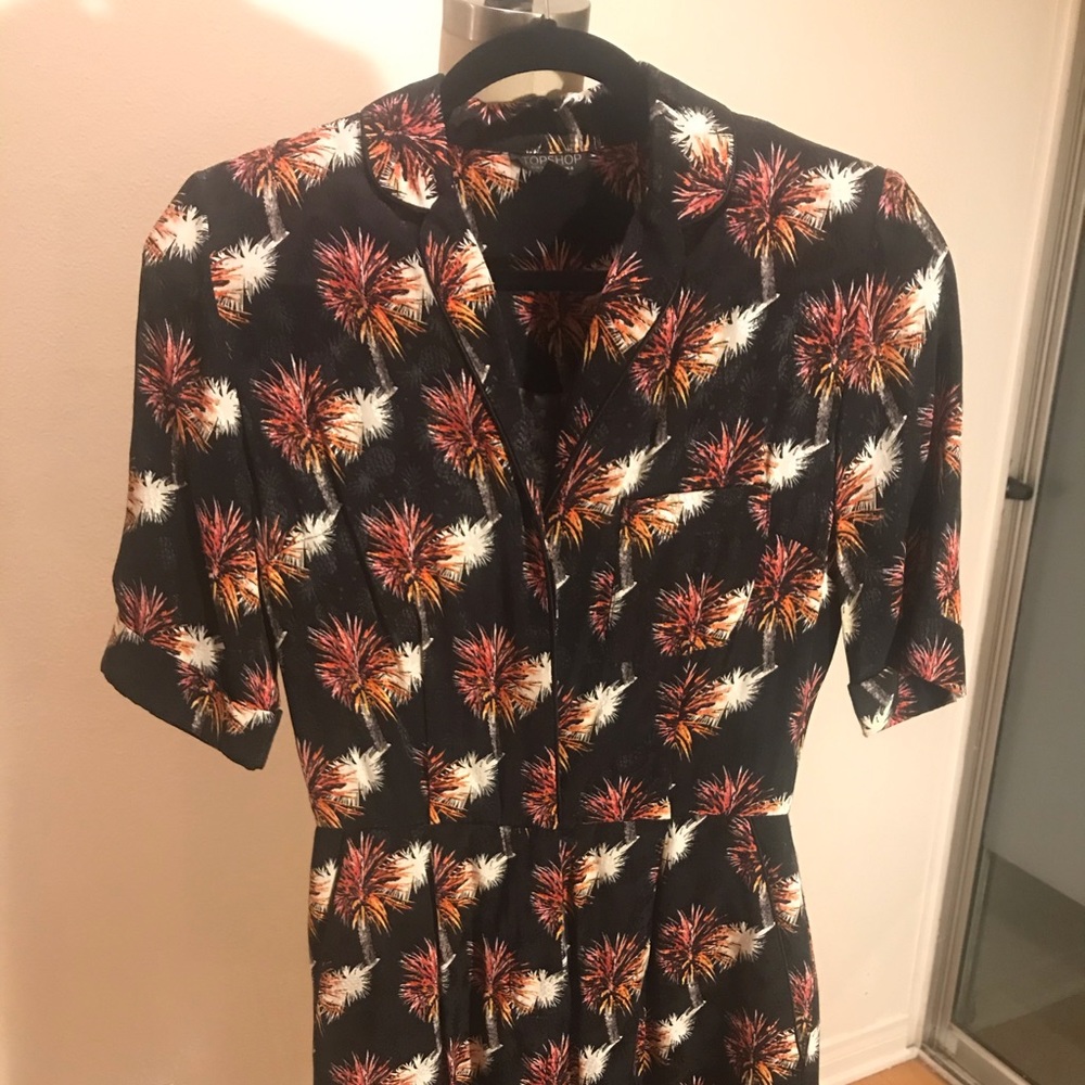 Top shop palm tree romper